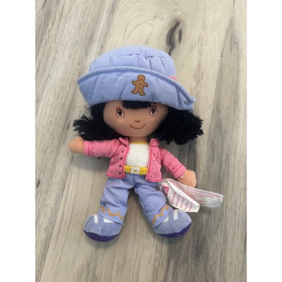 2003 Ban Dai Strawberry Shortcake Ginger Snap Plush Doll Vintage 6 inch - Picture 1 of 4